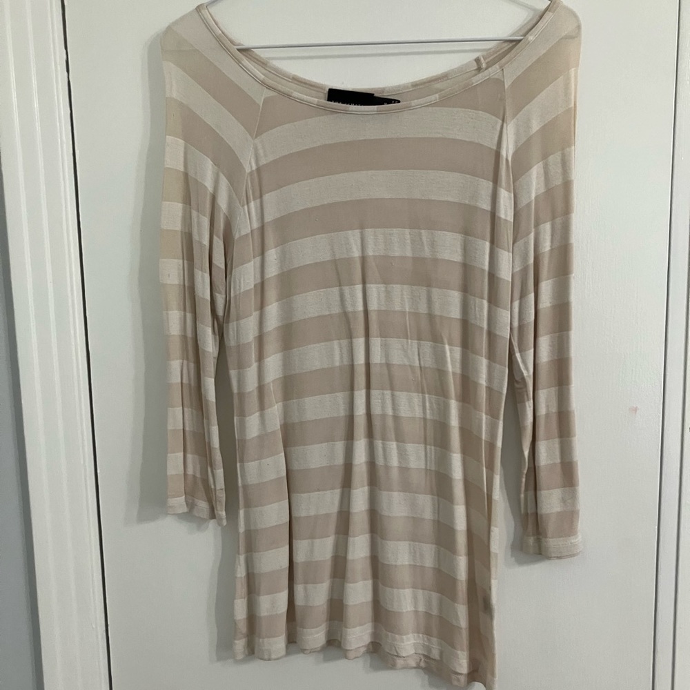The Limited striped cream shirt